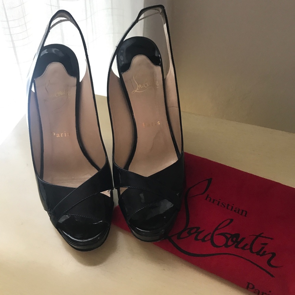 Christian Louboutin peep toes pumps